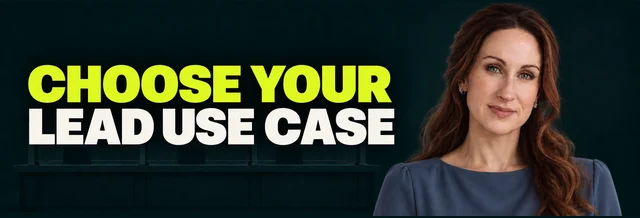 Stacy Bishop beside the headline “Choose Your Lead Use Case”